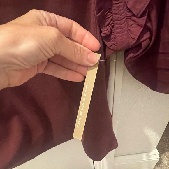 Cleobella Plum Puff Sleeve Blouse - Picture 4 of 8